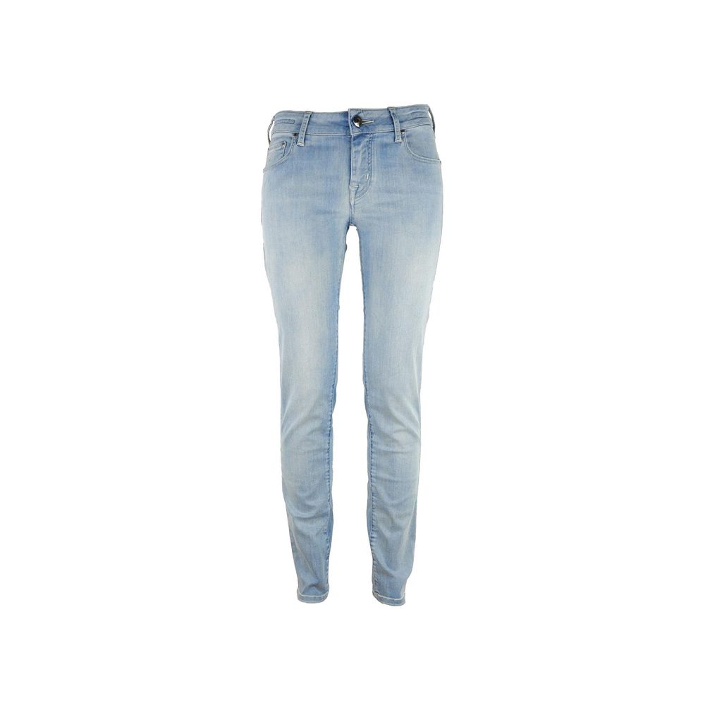 Jacob Cohen Blue Cotton Skinny Pant