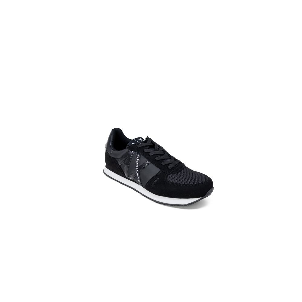 Armani Exchange Black Polyester Athletic Sneakers