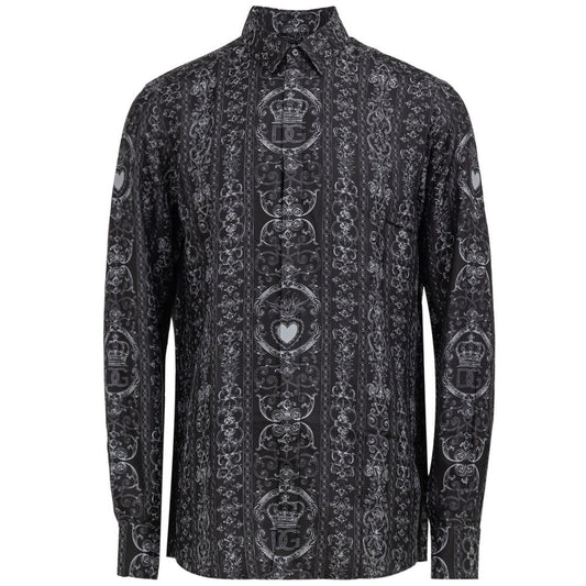 Dolce & Gabbana Gray Silk Shirt DO-831966220044709-43
