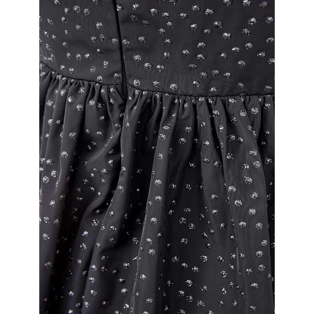 فستان لارديني الأنيق المصنوع من البولي إيثيلين باللون الأسود