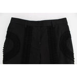 Dolce & Gabbana Black Cotton Stretch Torero Capris Pants