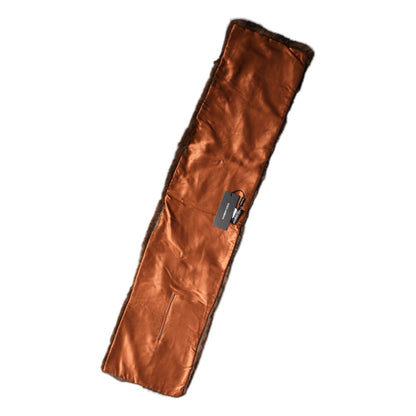 Dolce & Gabbana Black Brown Stripe Fur Shawl Wrap Scarf