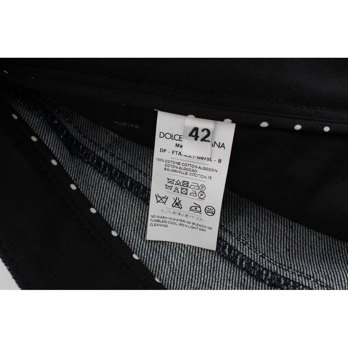 Dolce & Gabbana Blue Denim Cotton CAPRI Torero Jeans