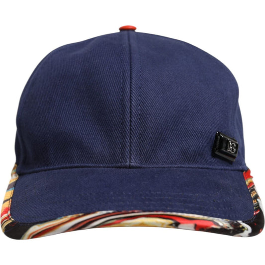 Dolce & Gabbana Blue Cotton 6 Panels Baseball Cap HAT9765-58