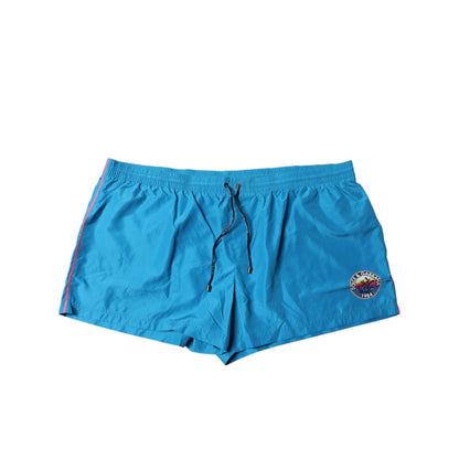 Dolce & Gabbana Turquoise Logo Beachwear Shorts 2Pc Swimwear