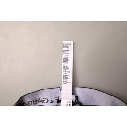 Dolce & Gabbana Gray Cotton Men Mid Slip Brief Underwear