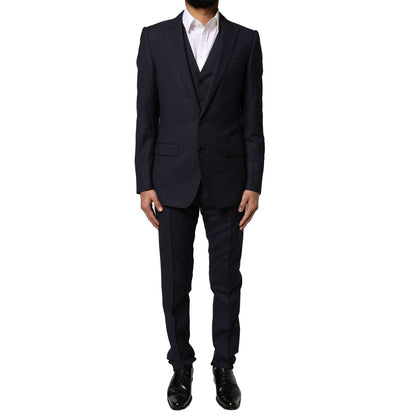 Dolce & Gabbana Black Fantasy MARTINI 3 Piece Formal Suit
