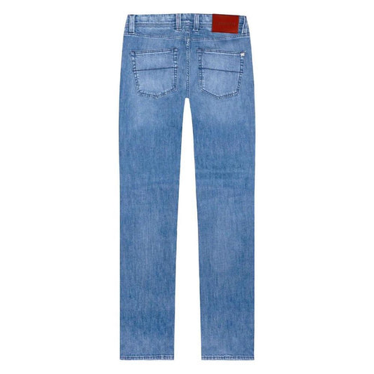 Tramarossa Blue Cotton Jeans & Pant