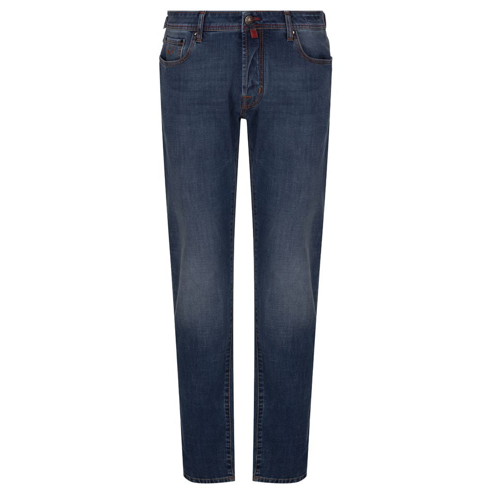 Jacob Cohen Blue Cotton Men's Slim Fit Jean