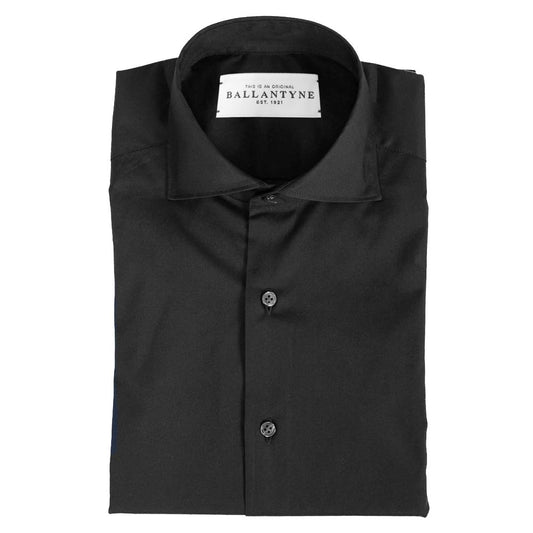 Ballantyne Black Cotton Men's Dress Shirt