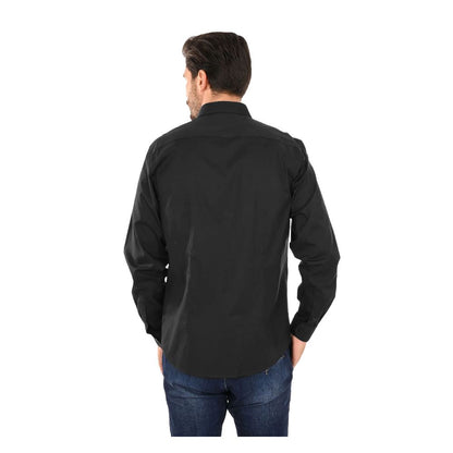 Ballantyne Black Cotton Men's Dress Shirt