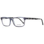 Guess Gray Unisex Glasses Frame in full-rim plastic, grey color, with demo lenses. Includes branded case. Style number 49-14-140.