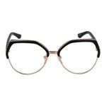 Guess Black Women Glasses Frame in full-rim style, black plastic, round lenses, 54-16-135 size with branded case.