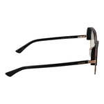 Side view of Guess Black Women Glasses Frame with full-rim plastic design.