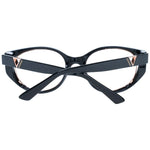 Guess Black Women Glasses Frame in full-rim cat eye style with black plastic frame and demo lenses, includes branded case.