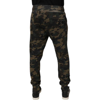 Dolce & Gabbana Multicolor Camouflage Jogger Sweatpants Pants