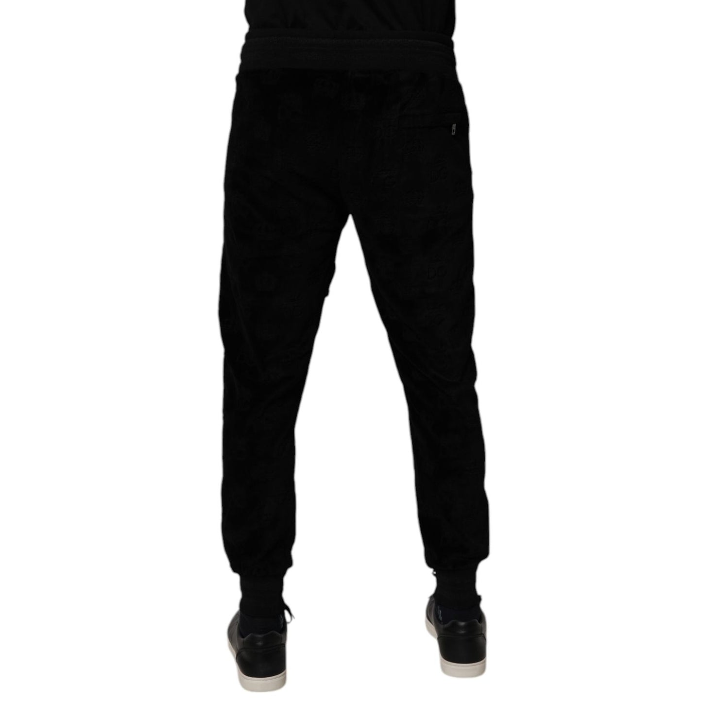 Dolce & Gabbana Black Cotton Jogger Men Sweatpants Pants