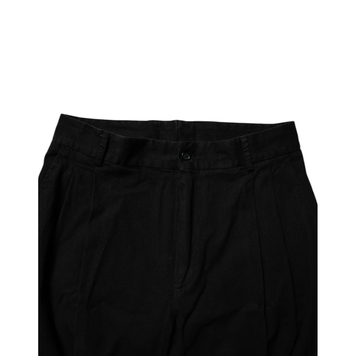 Dolce & Gabbana Black Cotton Stretch Skinny Pants