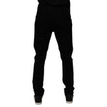 Dolce & Gabbana Black Cotton Stretch Slim Fit Men Denim Jeans