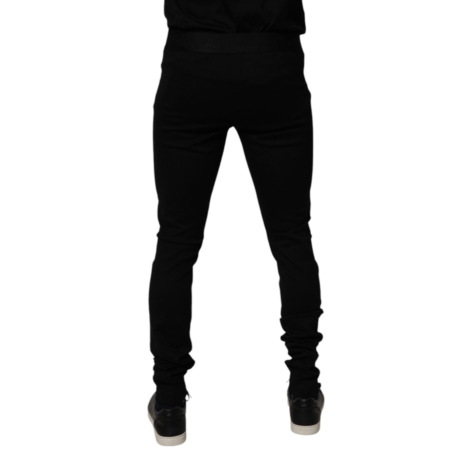 Dolce & Gabbana Black Cotton Jogger Men Sweatpants Pants