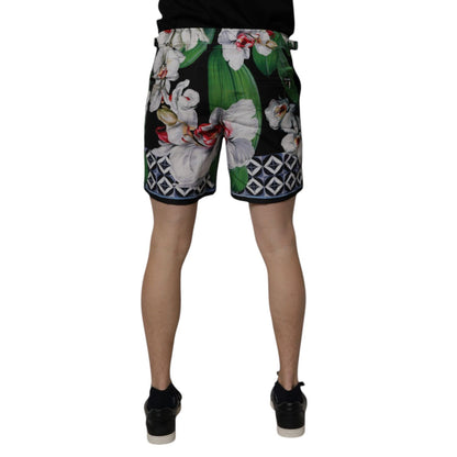 Dolce & Gabbana Multicolor Floral Polyester Men Bermuda Shorts