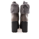 Giuseppe Zanotti Gray Eco Leather Boot GI-509366220011147-EU37/US7