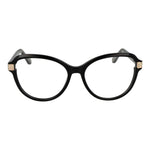 Guess Black Women Glasses Frame, cat-eye style, full-rim acetate, demo lenses, size 55-16-140, includes branded case.