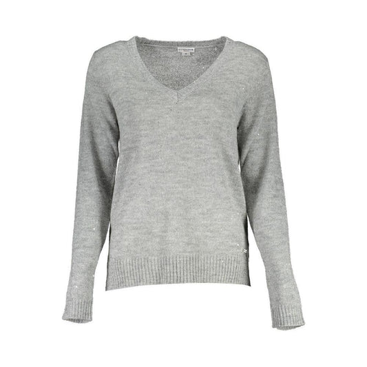 U.S. POLO ASSN. Silver Wool Women Sweater US-2119-L