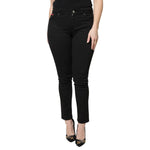 Dolce & Gabbana Black Cotton High Waist Skinny Denim Jeans