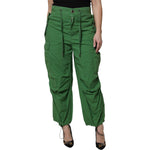 Dolce & Gabbana Green Cotton High Waist Cargo Pants PAN75985-40