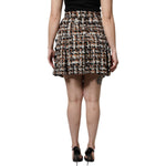 Dolce & Gabbana Multicolor High Waist Tartan Tweed Mini Skirt