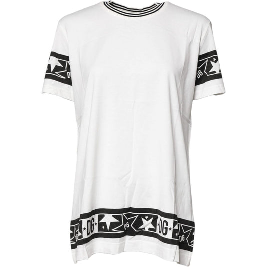 Dolce & Gabbana White #DGMillennials Cotton Crewneck T-shirt TSH8081-44
