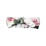 Dolce & Gabbana White Floral Print Cropped Bustier Corset Top