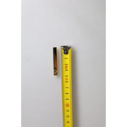 Dolce & Gabbana Gold Tone Brass Crystal Branded Accessory Tie Clip Bar