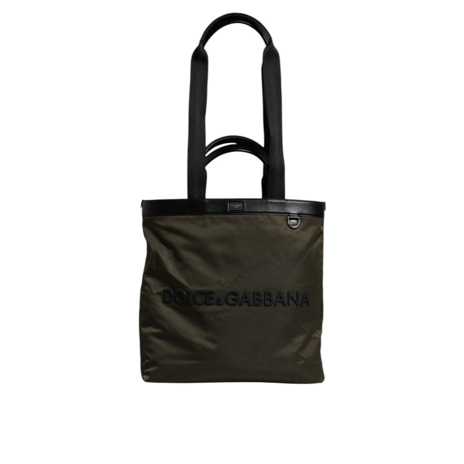 Front view with bag zipped and handles upright.
