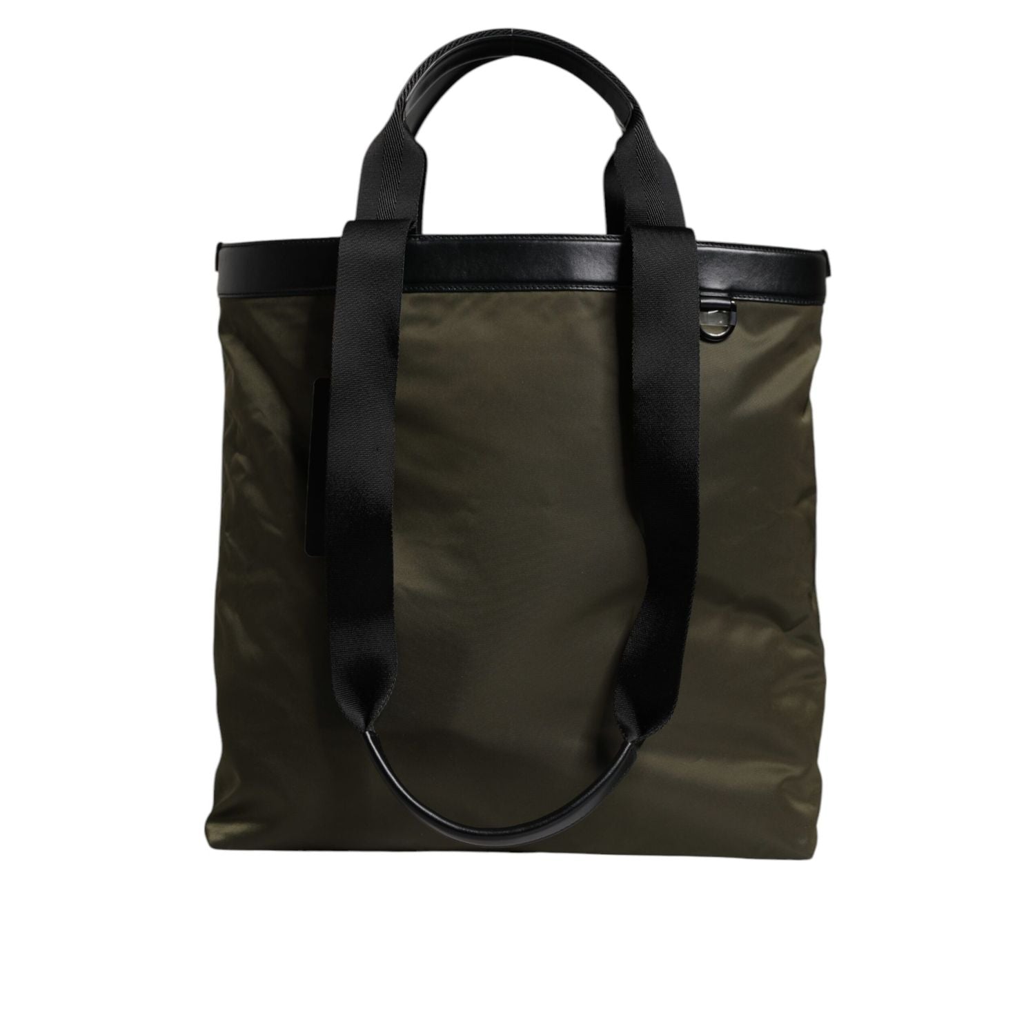 Front view with bag zipped and handles upright.
