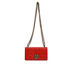 Dolce & Gabbana Red Quilted Devotion Crossbody Chain Phone Cover Bag