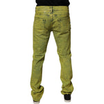 Dolce & Gabbana Yellow Cotton Stretch Skinny Men Denim Jeans PAN75147-48
