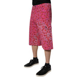 Dolce & Gabbana Pink Cherry Print Cargo Cotton Shorts PAN75742-48