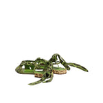 Dolce & Gabbana Green Animal Print Ankle Wrap Sandals Shoes