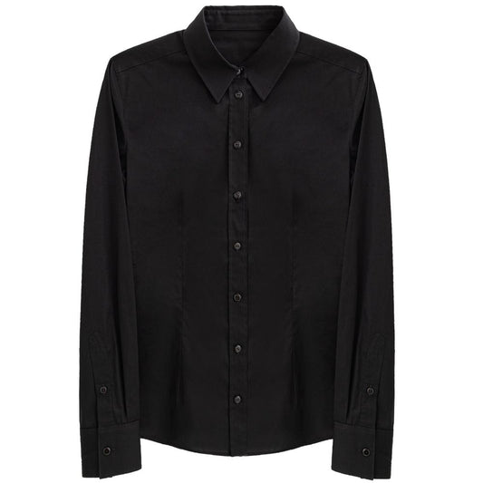 Dolce & Gabbana Black Cotton Shirt DO-8321676-44