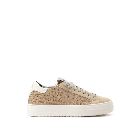 P448 Beige Leather Sneaker P-8027672-EU36/US6