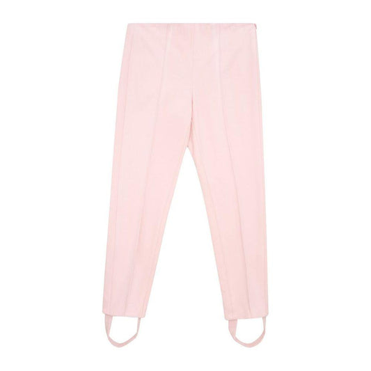 Lardini Elegant Pink Viscose Pants for Chic Style Lardini Misty Rose
