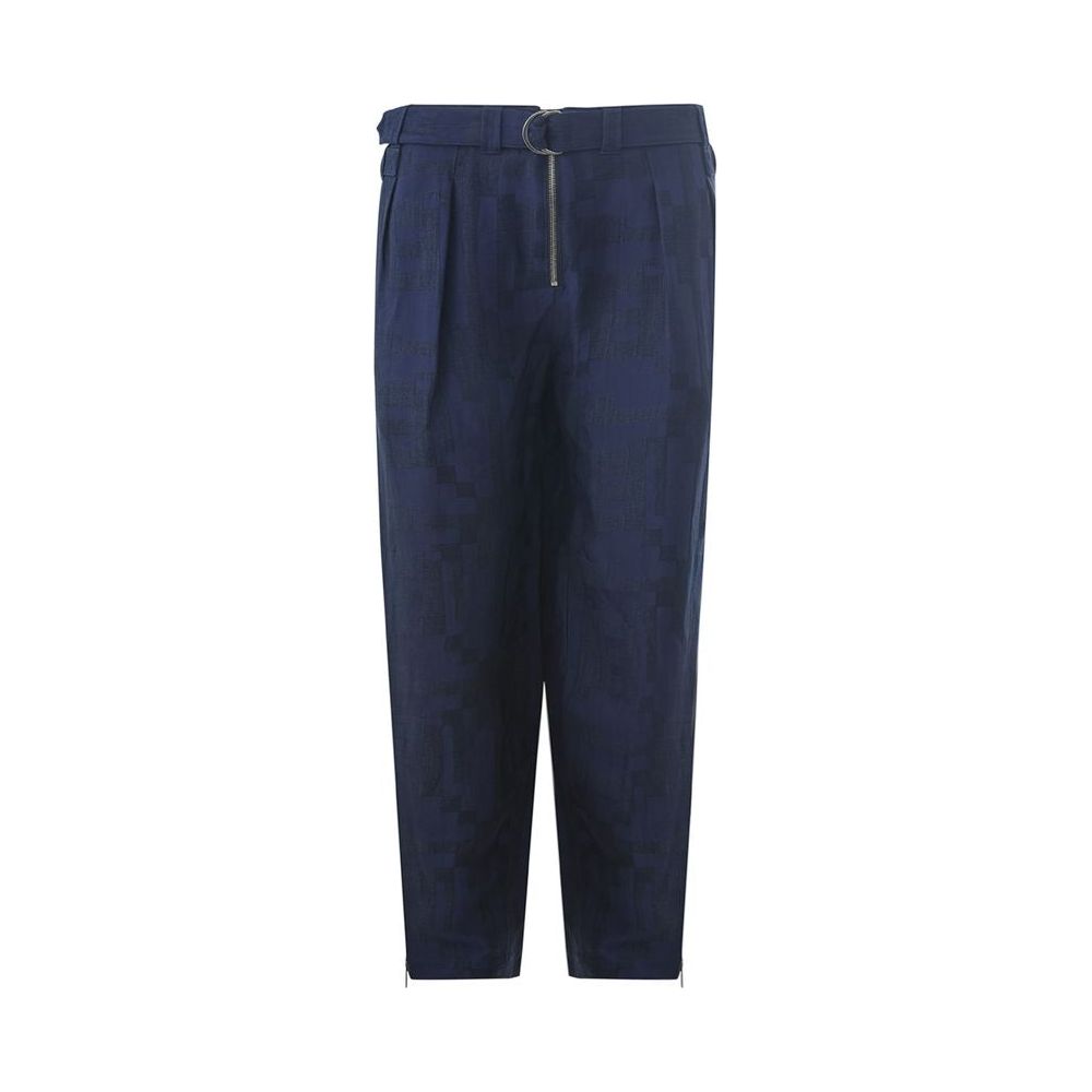 Emporio Armani Blue Linen Pant