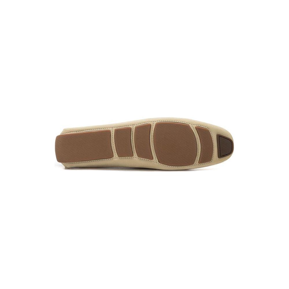 حذاء لوفر جلدي باللون البيج من Bally