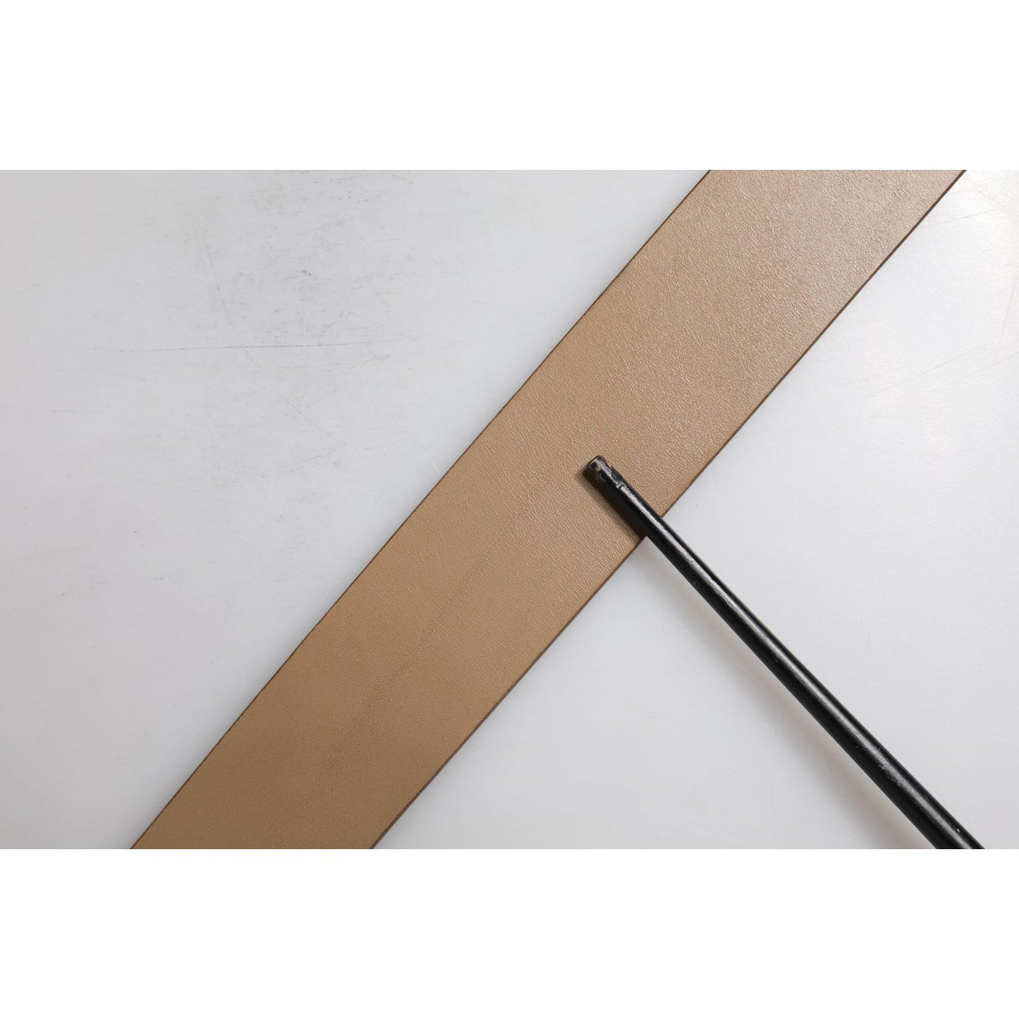 Dolce & Gabbana Brown Leather Classic Metal Logo Buckle Belt