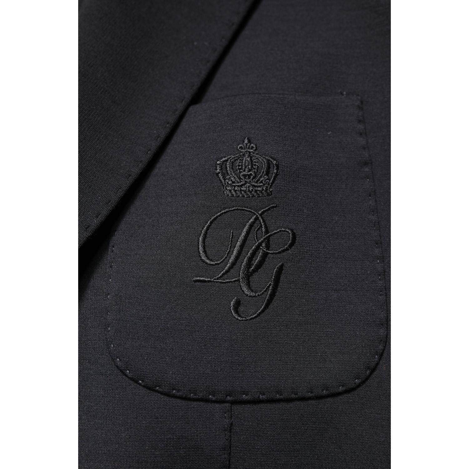 Dolce & Gabbana Black Single Breasted Men Coat Blazer Suit