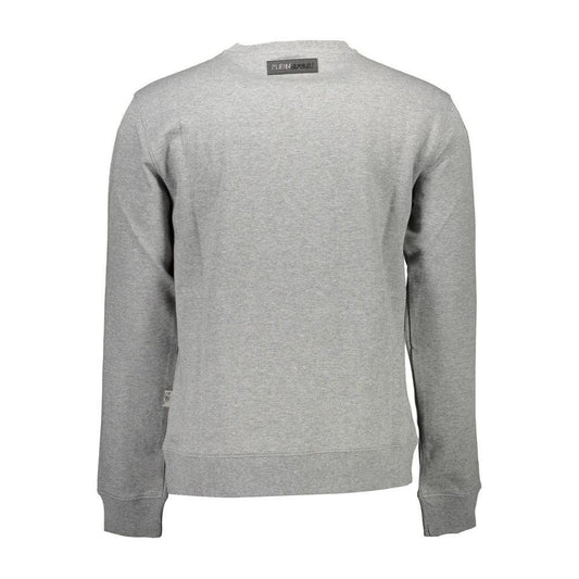 Plein Sport Gray Cotton Men Sweater PL-9572-S