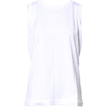 Dolce & Gabbana White Cotton Sleeveless Crew Neck T-shirt TSH878596-36