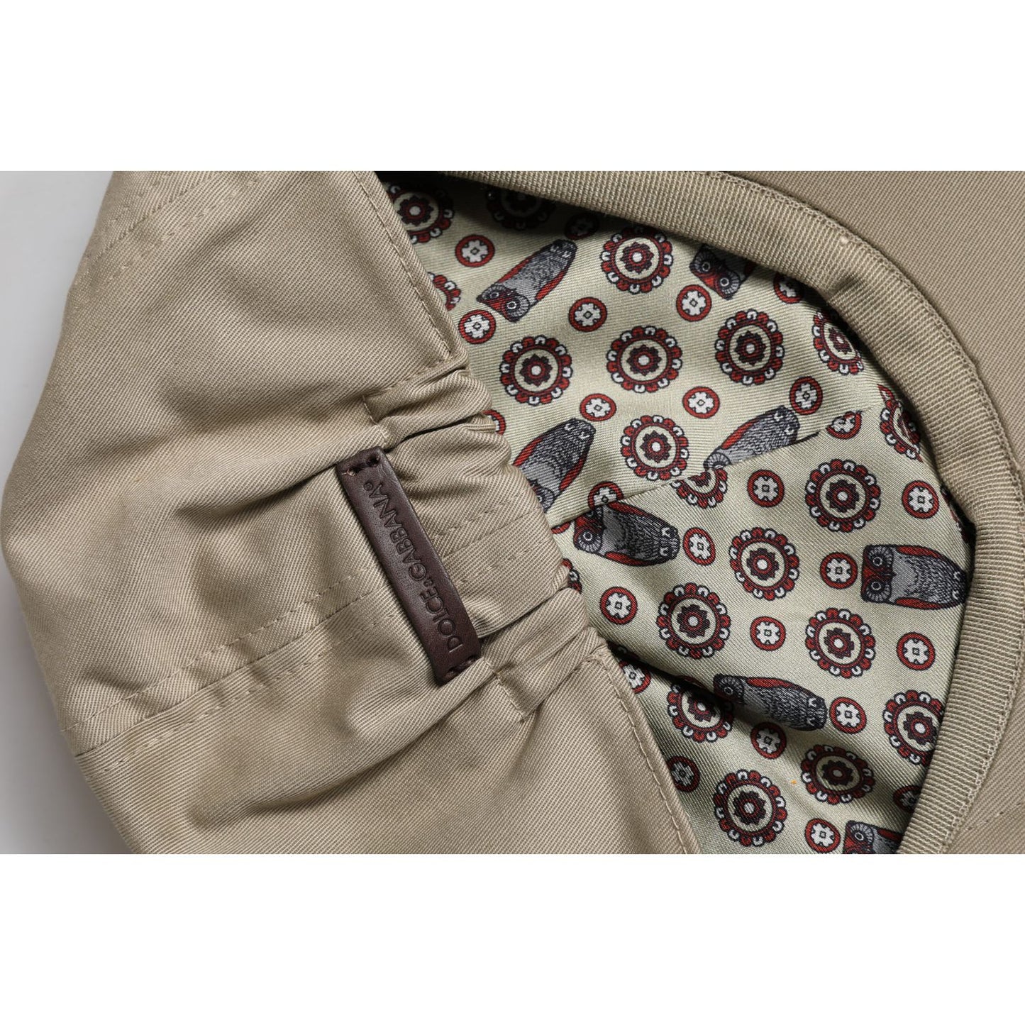 Dolce & Gabbana Beige Cotton Newsboy Capello Cabbie Hat